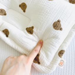Thumbnail Gối lõm chống bẹp đầu chữ nhật PETIT BEBE muslin thấm hút thoáng khí cho bé từ 3 tháng tuổi 3