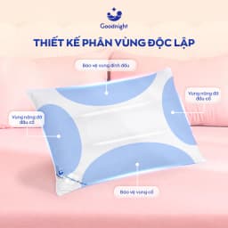 Thumbnail Gối Ngủ Vua Nệm Goodnight Mochi 45x65cm, Gối Nằm Chất Liệu Gòn Lông Vũ, Ruột Gối Cao Cấp Thư Giãn Cổ Vai Gáy 3