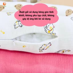Thumbnail Gối Ôm Trẻ Em GoldCat Hoạ Tiết Ngộ Nghĩnh, Chất Liệu Muslin Dùng Cho Bé Từ 0-2Tuổi 4