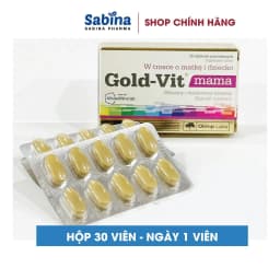 Thumbnail Gold-Vit® Mama .Thực phẩm bảo vệ sức khỏe bổ sung Vitamin và khoángchất cho mẹ bầu và mẹ sau sinh. 30 viên/h (Olimp Labs 3