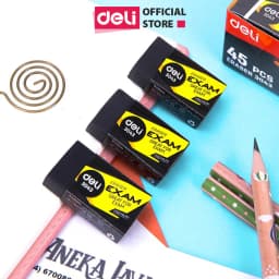 Thumbnail Gôm Tẩy Chì 2B / 4B Deli Màu Đen Tẩy Sạch Ít Vụn Tẩy Nhỏ Gọn - Phù Hợp Học Sinh, Sinh Viên, Văn Phòng Vẽ Thi Trắc Nghiệm 1