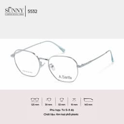 Thumbnail Gọng kính vuông nam nữ Accede dòng Sarifa 5532 màu sắc thời trang 2