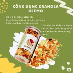 Thumbnail Granola yến mạch mix 7 loại hạt dinh dưỡng, ngũ cốc ăn kiêng giảm cân Beemo 4