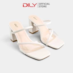 Thumbnail Guốc cao gót nữ DILY quai thanh mảnh trong suốt, sandal cao gót nữ gót vuông tiện lợi 8cm_AA0359 2
