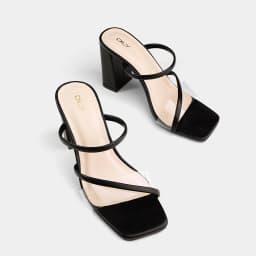 Thumbnail Guốc cao gót nữ DILY quai thanh mảnh trong suốt, sandal cao gót nữ gót vuông tiện lợi 8cm_AA0359 4