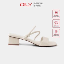 Thumbnail Guốc nữ 3 phân DILY tiện lợi gót vuông, giày sandal nữ mũi vuông quai mảnh êm chân 3cm_AA0278 2