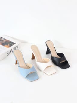 Thumbnail Guốc Nữ Cao Gót Cillie Gót Trụ 7p Chắc Chắn Quai Da Có Lớp Đệm Chân Mềm Mại GU13 2