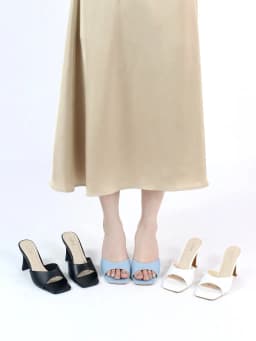Thumbnail Guốc Nữ Cao Gót Cillie Gót Trụ 7p Chắc Chắn Quai Da Có Lớp Đệm Chân Mềm Mại GU13 4