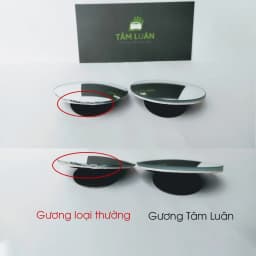 Thumbnail Gương cầu lồi ô tô cao cấp xoay 360 độ hình rẻ quạt gắn kính chiếu hậu không viền, xóa điểm mù, phụ kiện oto Tâm Luân 2