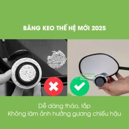 Thumbnail Gương Cầu Lồi ô tô cao cấp Tâm Luân gắn kính chiếu hậu, không viền, xóa điểm mù 3