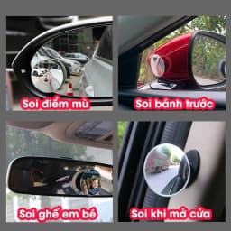 Thumbnail Gương Cầu Lồi ô tô cao cấp Tâm Luân gắn kính chiếu hậu, không viền, xóa điểm mù 4