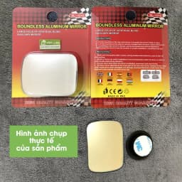 Thumbnail Gương cầu lồi ô tô xoay 360 độ cỡ lớn hình chữ nhật soi điểm mù, phụ kiện oto xe hơi Tâm Luân 3