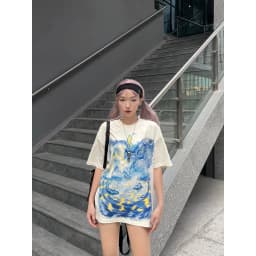 Thumbnail HADES Angel Falling Tee - HADES Brand chính hãng Áo thun tay lỡ cotton unisex 3