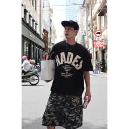 Thumbnail HADES OG Tee Đen - HADES Brand chính hãng Áo thun tay lỡ cotton unisex 4