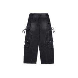 Thumbnail HADES Wash Baggy Denim Trousers Đen - HADES Brand chính hãng Quần denim dài unisex 2