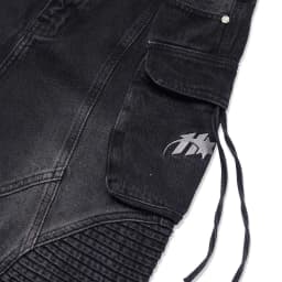 Thumbnail HADES Wash Baggy Denim Trousers Đen - HADES Brand chính hãng Quần denim dài unisex 3