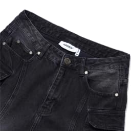 Thumbnail HADES Wash Baggy Denim Trousers Đen - HADES Brand chính hãng Quần denim dài unisex 4
