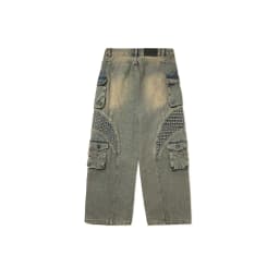 Thumbnail HADES Wash Baggy Denim Trousers Xanh - HADES Brand chính hãng Quần denim dài unisex 1