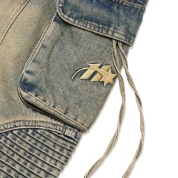 Thumbnail HADES Wash Baggy Denim Trousers Xanh - HADES Brand chính hãng Quần denim dài unisex 2