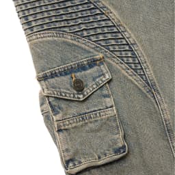 Thumbnail HADES Wash Baggy Denim Trousers Xanh - HADES Brand chính hãng Quần denim dài unisex 3