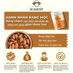 Thumbnail Hạnh Nhân Rang Mộc DK Harvest 500g - Nhập Khẩu Mỹ | Giàu Vitamin E, Tốt Cho Tim Mạch 2