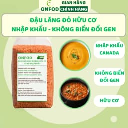 Thumbnail Hạt đậu lăng đỏ lăng xanh hữu cơ nhập khẩu ONFOD hat dinh dưỡng làm sữa hạt giảm cân cho bé ăn dặm 1