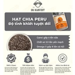 Thumbnail Hạt Chia DK Harvest 500g- Nhập Khẩu Peru | Giàu Omega-3, Hỗ Trợ Giảm Cân, Độ Tinh Khiết Cao 3