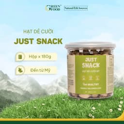 Thumbnail Hạt Dẻ Cười Mỹ Just Snack Green Food có vỏ | Hộp 180g 1