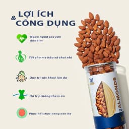 Thumbnail Hạt Hạnh Nhân Tươi VUA YẾN MẠCH Thượng Hạng Original Nhập khẩu Mỹ Healthy Food 2