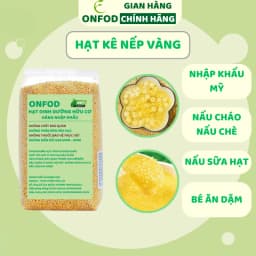Thumbnail Hạt kê nếp vàng hữu cơ ONFOD đã tách vỏ ăn kiêng giảm cân bé ăn dặm mẹ bầu tiểu đường 100g 500g 1