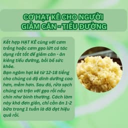 Thumbnail Hạt kê nếp vàng hữu cơ ONFOD đã tách vỏ ăn kiêng giảm cân bé ăn dặm mẹ bầu tiểu đường 100g 500g 4
