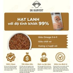 Thumbnail Hạt Lanh DK Harvest 500g - Không Bụi | Dưỡng Da, Khỏe Tóc, Giàu Dinh Dưỡng 3