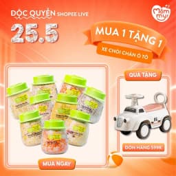 Thumbnail Hạt mix sẵn cho bé ăn dặm nhiều chất dinh dưỡng kết hợp bởi gạo sữa và nhiều loại hạt quý, 120g-145g 1