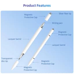 Thumbnail Hdoorlink 3 trong 1 Bút cảm ứng điện dung cho Android Pad Máy tính bảng Điện thoại di động Màn hình cảm ứng Bút chì vẽ Màn hình cảm ứng từ tính Bút cảm ứng 4