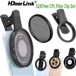 Thumbnail Hdoorlink Bộ phân cực CPL có thể điều chỉnh đa năng Bộ lọc ống kính 52 / 67mm Bộ lọc ống kính máy ảnh cho điện thoại thông minh Máy ảnh 1