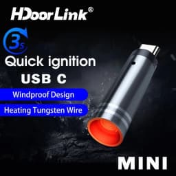 Thumbnail Hdoorlink Loại C Sưởi Ấm Cáp Sưởi USB Cho Điện Thoại Di Động Máy Tính Bảng Ngoài Trời Lửa Di Động Chống Gió Đặc Biệt Adapter 2