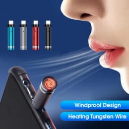 Thumbnail Hdoorlink Loại C Sưởi Ấm OTG Chuyên Dụng Mini Ngoài Trời Lửa Di Động Chống Gió Sạc Đặc Biệt Adapter 2