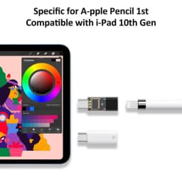 Thumbnail HdoorLink USB C sang pencil 1st Adapter ipencil 1st và Pad gen 10 Đầu nối sạc nối Bluetooth giữa 2