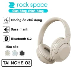 Thumbnail Headphone tai nghe chụp tai bluetooth không dây chống ồn chủ động ANC Rockspace O3 có mic 1