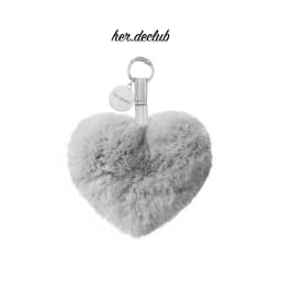 Thumbnail Her.declub Charm đeo túi trái tim lông mềm mại cho nữ 1