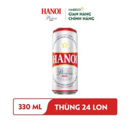 Thumbnail HỎA TỐC HÀ NỘI - COMBO 2 Thùng 24 lon Bia Hanoi Premium - HABECO (330ml/lon) 1
