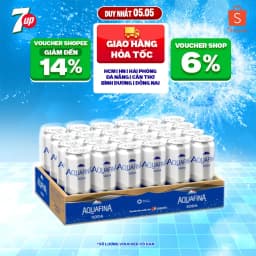 Thumbnail [HỎA TỐC]Thùng 24 Lon Nước Uống Có Gaz Aquafina Soda (320ml/lon) 1