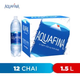 Thumbnail [HỎA TỐC-VC 12%] Thùng 12 Chai Nước tinh khiết Aquafina (1.5L/chai) 2