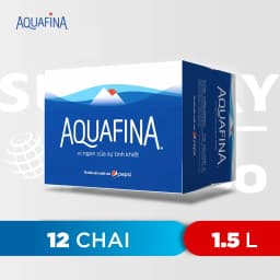 Thumbnail [HỎA TỐC-VC 12%] Thùng 12 Chai Nước tinh khiết Aquafina (1.5L/chai) 3