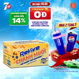 Thumbnail [HỎA TỐC-VC 12%] Thùng 24 Chai Nước Giải Khát Revive Chanh Muối (390ml/chai) 1