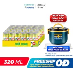Thumbnail [HỎA TỐC-VC 12%] Thùng 24 Lon Nước Uống Có Gaz 7UP Soda Chanh Không Calo (320ml/lon) 1