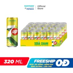 Thumbnail [HỎA TỐC-VC 12%] Thùng 24 Lon Nước Uống Có Gaz 7UP Soda Chanh Không Calo (320ml/lon) 2