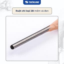 Thumbnail Hộp 10 cây Bút chì gỗ lục giác Thiên Long GP-018- Độ cứng 2B- Thích hợp cho học sinh làm bài thi trắc nghiệm 3