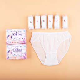 Thumbnail Hộp 10 chiếc quần lót giấy Olinks đạt chuẩn SGS Thụy Sĩ quần lót dùng 1 lần kháng khuẩn QL135 du lịch tiện lợi 2