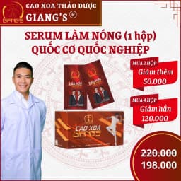 Thumbnail Hộp 10 gói serum xoa bóp Quốc Cơ Quốc Nghiệp - Làm nóng và phục hồi cơ dùng trong thể dục thể thao 1